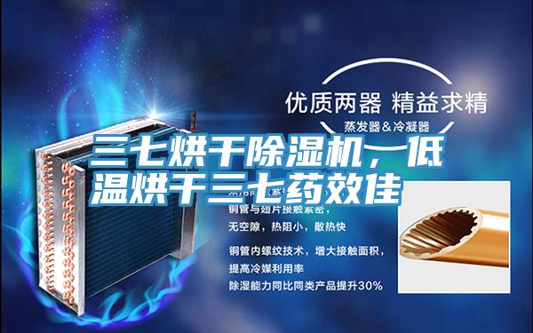 三七烘干除濕機，低溫烘干三七藥效佳