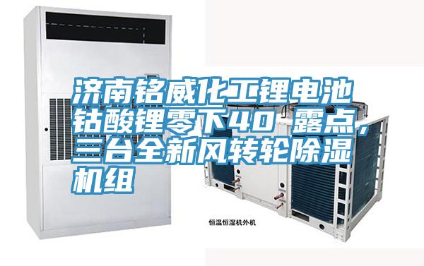 濟(jì)南銘威化工鋰電池鈷酸鋰零下40℃露點(diǎn)，三臺(tái)全新風(fēng)轉(zhuǎn)輪除濕機(jī)組