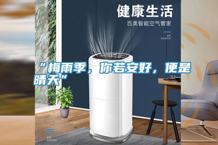 “梅雨季，你若安好，便是晴天”