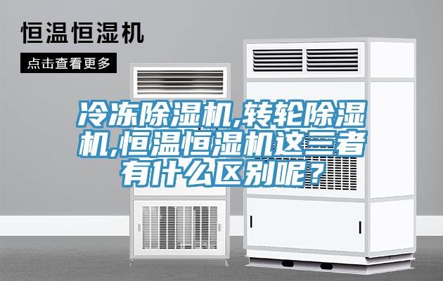 冷凍除濕機(jī),轉(zhuǎn)輪除濕機(jī),恒溫恒濕機(jī)這三者有什么區(qū)別呢？