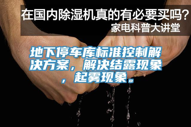 地下停車庫標準控制解決方案，解決結(jié)露現(xiàn)象，起霧現(xiàn)象。