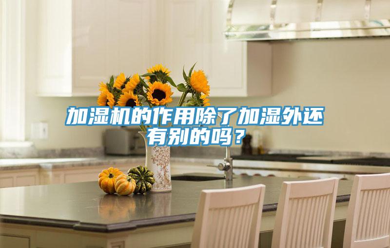 加濕機(jī)的作用除了加濕外還有別的嗎？