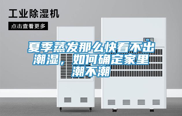 夏季蒸發(fā)那么快看不出潮濕，如何確定家里潮不潮