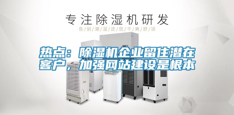 熱點:除濕機企業留住潛在客戶,加強網站建設是根本