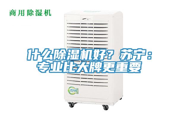 什么除濕機(jī)好?蘇寧:專業(yè)比大牌更重要