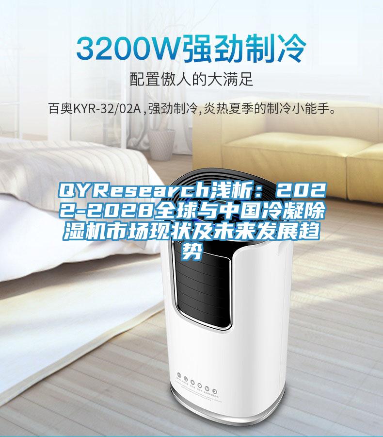 QYResearch淺析:2022-2028全球與中國冷凝除濕機市場現狀及未來發展趨勢