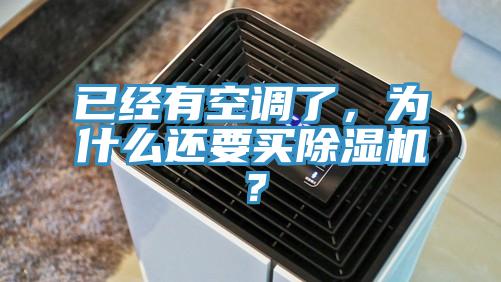 已經有空調了,為什么還要買除濕機?