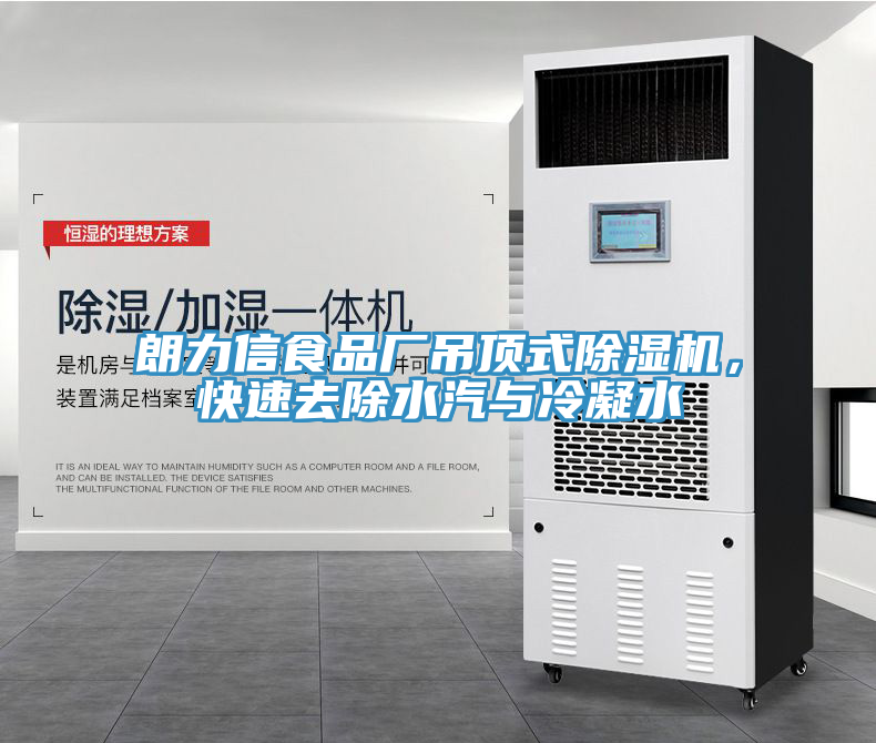 朗力信食品廠吊頂式除濕機(jī)，快速去除水汽與冷凝水
