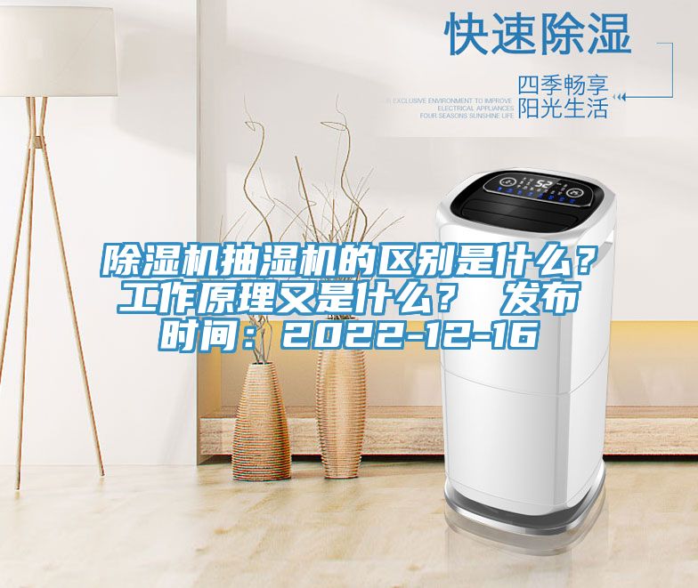 除濕機抽濕機的區(qū)別是什么？工作原理又是什么？ 發(fā)布時間：2022-12-16