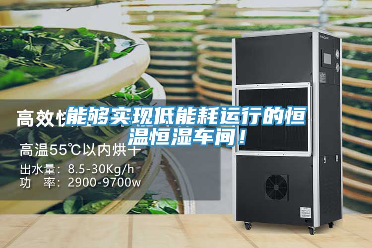 能夠?qū)崿F(xiàn)低能耗運行的恒溫恒濕車間！