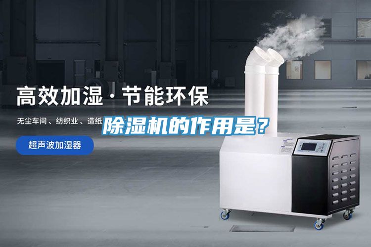除濕機的作用是？