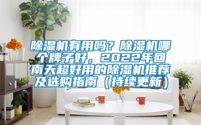 除濕機有用嗎？除濕機哪個牌子好，2022年回南天超好用的除濕機推薦及選購指南（持續(xù)更新）