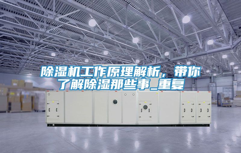 除濕機(jī)工作原理解析，帶你了解除濕那些事_重復(fù)